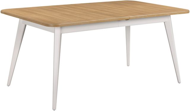 aspenhome® Astoria Brown Extendable Rectangular Dining Table with Pearl Base-0