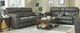 American Wholesale Furniture Atlas Charcoal Manual Reclining Sofa-2