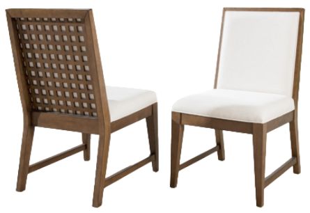 Legacy Classic Midland 2-Piece Warm Amber/White Upholstered Side Chair Set-3