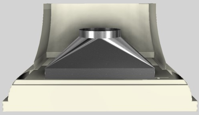 Vent-A-Hood® Designer Series 54" Biscuit Wall Mounted Range Hood-3