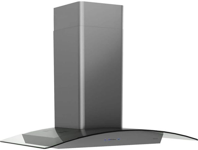 Zephyr Core Collection Ravenna 30" Black Stainless Steel with Smoke-Gray Glass Wall Mounted Range Hood-2