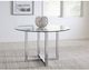 Modus Furniture Amalfi Glass Top Round Counter Table with Chrome Base -1