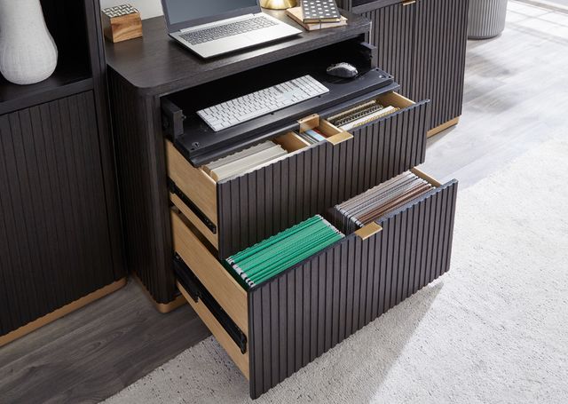 aspenhome® Rylan Dark Roast Workstation Combo File Cabinet-2