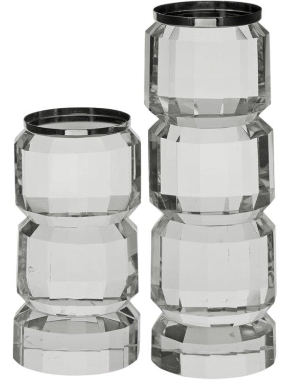 Signature Design by Ashley® Brentley 2-Piece Silver Candle Holder Set-0