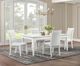 Elements International Diedra White Side Chair-4
