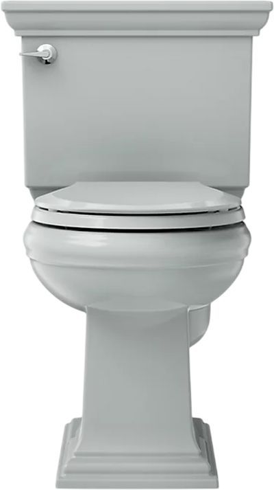 KOHLER® Memoirs® Stately Ice Gray 2-Piece Round-Front Toilet, 1.28 Gpf-1