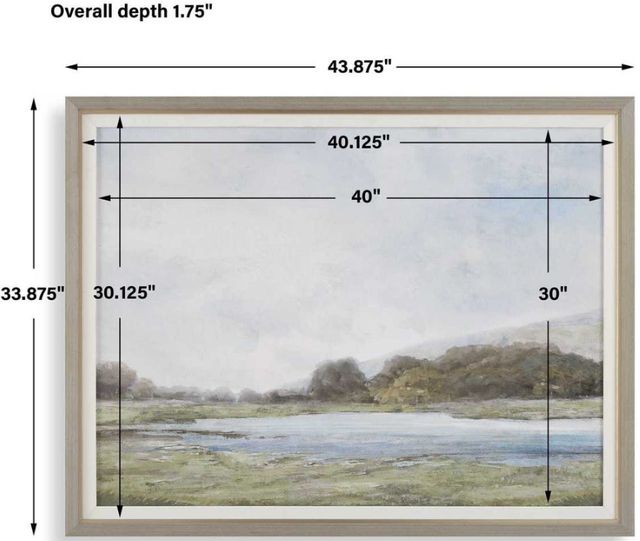 Uttermost® Restful Vista- Awe Framed Print Art-2