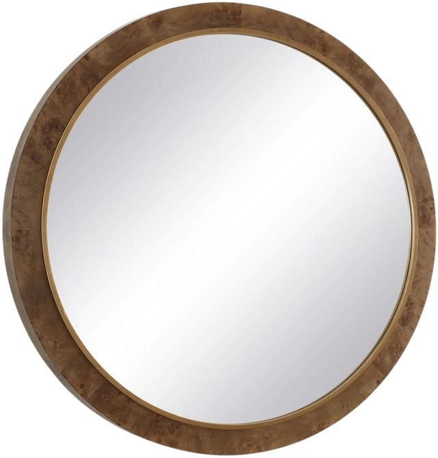 Uttermost® Cleveland Antique Gold/Natural Mirror-0