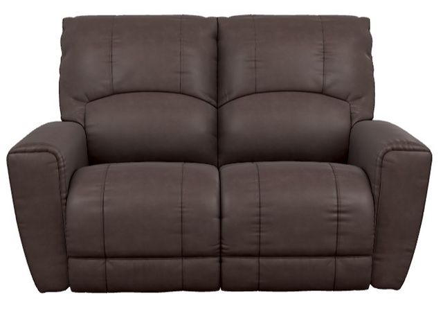 La-Z-Boy® Cassian Walnut Leather Manual Reclining Loveseat-1