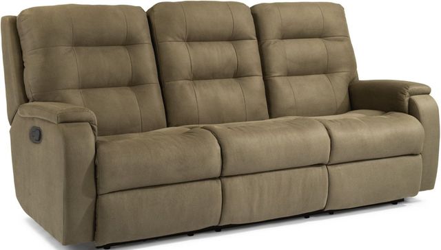 Flexsteel® Arlo Fossil Reclining Sofa-0