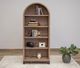 International Furniture Direct Natural Parota Brown Bookcase-1