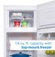 Danby® 7.4 Cu. Ft. White Counter Depth Top Freezer Refrigerator-4