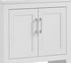 Linon Barkley 2-Piece White 25" Vanity Mirror and Floor Cabinet Set-1