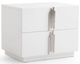 VIG Furniture Modrest Token Stainless Steel/White Nightstand-0