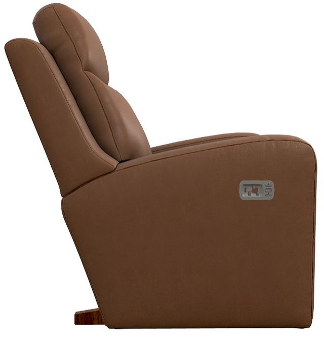 La-Z-Boy® Emmons Oak Leather Power Rocking Recliner with Headrest-2