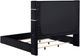 Coaster® Tisdall Black California King Upholstered Fireplace Panel Bed-2