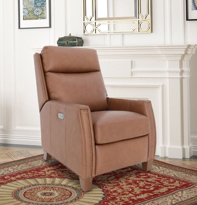 BarcaLounger® Anaheim Dobbs Saddle Leather Power Recliner-2