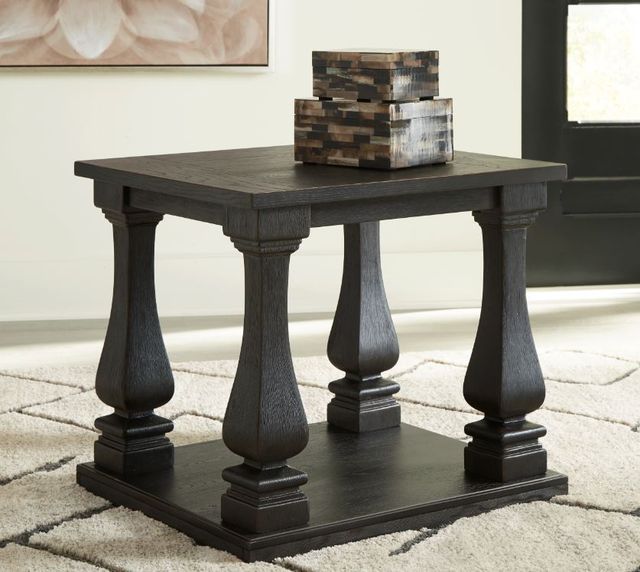 Signature Design by Ashley® Wellturn French Black End Table-4