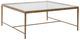 Century® Customizable Details Occasional Logan Glass Top Square Cocktail Table with Gold Base-0