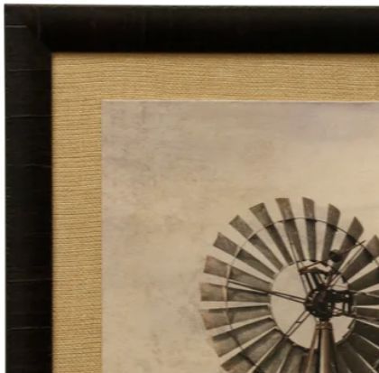 Stylecraft Windmill Beige/Black Wall Art-1