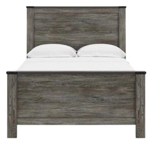 Signature Design by Ashley® Frandern Black/Gray Queen Panel Bed-2