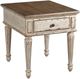Hammary® Southbury Brown End Table with White Base-0