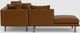 EQ3 Customizable Replay 2-Piece Leather Left-Arm Facing Sofa Sectional and Backless Chaise-4