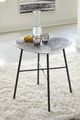 Signature Design by Ashley® Laverford Chrome End Table with Black Tapper Legs-4