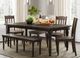Jofran Inc. Madison County 6-Piece Barnwood Dining Set-1