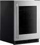 KitchenAid® 24" 5.2 Cu. Ft. Stainless Steel Beverage Center with Glass Door-3