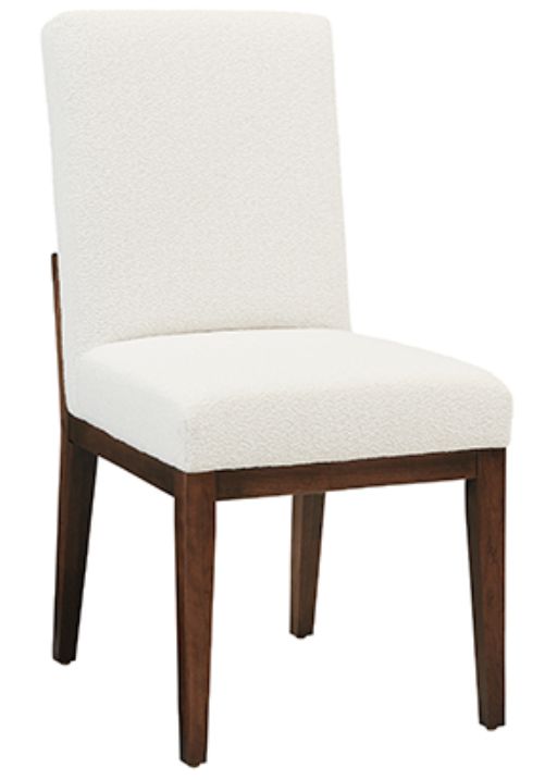 LM Co Home By Vaughan-Bassett Crafted Cherry by Ben & Erin Napier Dark Cherry/White Upholstered Side Chair-0