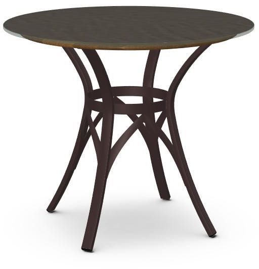 Amisco Customizable Kai 36" Starstone Top Round Table-0