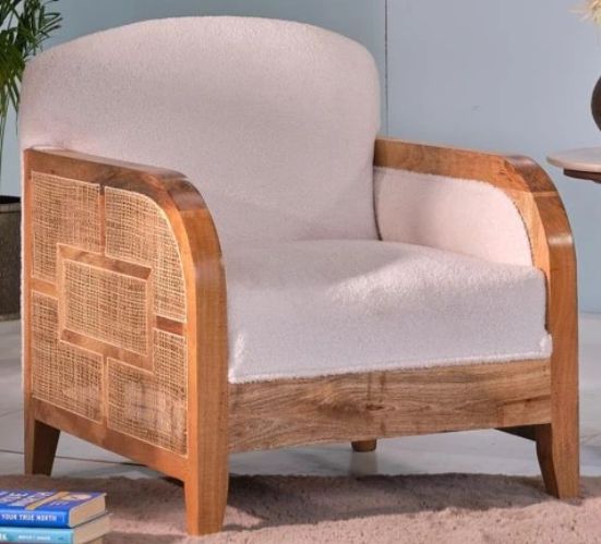 Jaipur Furniture Lowndess Beige/Brown Chair-0