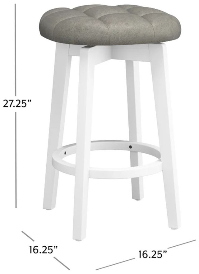 HH2 Home Odette Gray/White Counter Stool-2