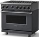 Viking® 7 Series 36" Cast Black Pro Style Natural Gas Range-3