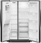 Whirlpool® 36" 21.0 Cu. Ft. Black Counter Depth Side-by-Side Refrigerator with TruCool™ System-1
