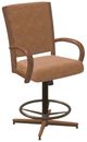 Chromcraft Customizable Camryn Swivel Tilt Counter Height Dining Stool-3