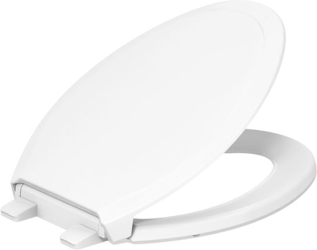 KOHLER® Rutledge® White Nightlight Readylatch® Quiet-Close™ Elongated Toilet Seat-1