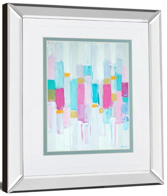 Classy Art Cool Rhizome I by Ann Marie Coolick Mirror Framed Wall Art-1