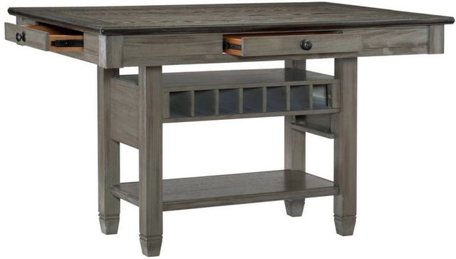Mazin Furniture Granby Antique Gray Counter Height Dining Table with Coffee Top -3