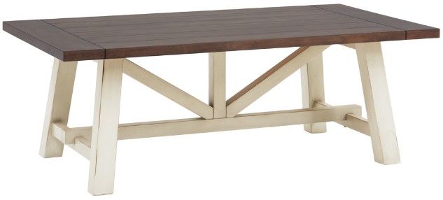 aspenhome® Pinebrook Prairie White Cocktail Table-0