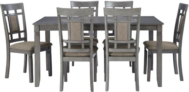 Signature Design by Ashley® Jayemyer 7-Piece Charcoal Gray Dining Table Set-1