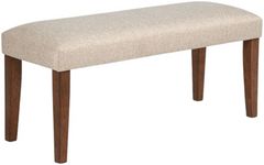 Crown Mark Gregory Beige/Brown Dining Bench
