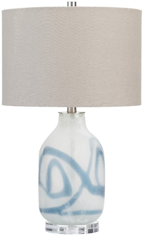 Crestview Collection Fanning White Table Lamp-0