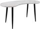 Steve Silver Co.® Kinsley Ebony/White Marble Kidney Shape Desk-1