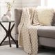 Surya Captiva Metallic Champagne 50"x60" Throw Blanket-3