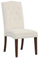 Fairfield® Customizable Entree Dining Camel Tall Back Armless Stack Chair with Tobacco Legs-0