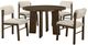 Coaster® Strouse 5-Piece Cream/Walnut Dining Table Set-0