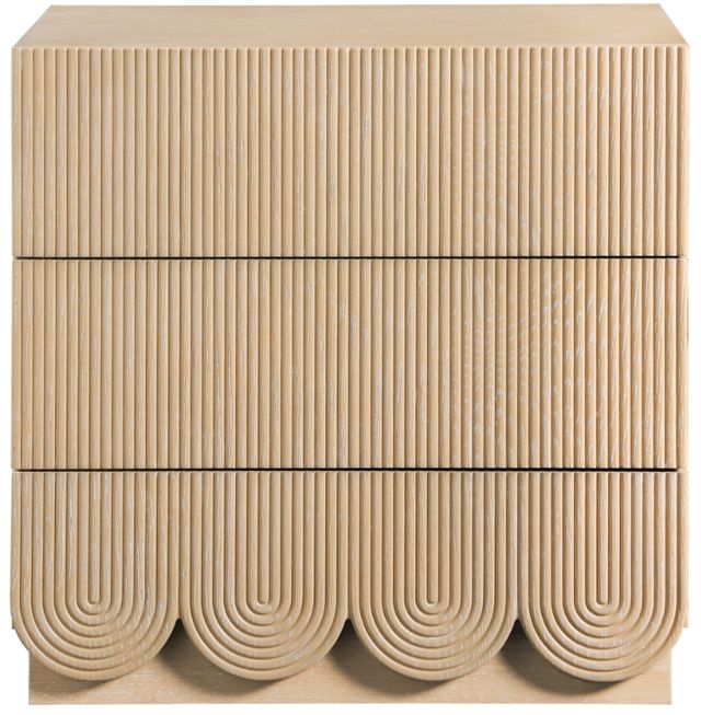 Meridian Furniture Scallop Natural Nightstand-1