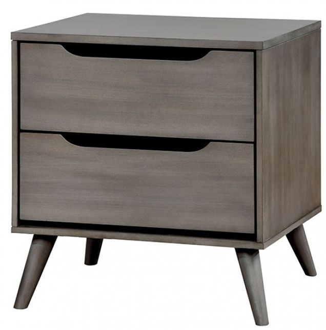Furniture of America® Lennart 4-Piece Gray Twin Bedroom Set-2
